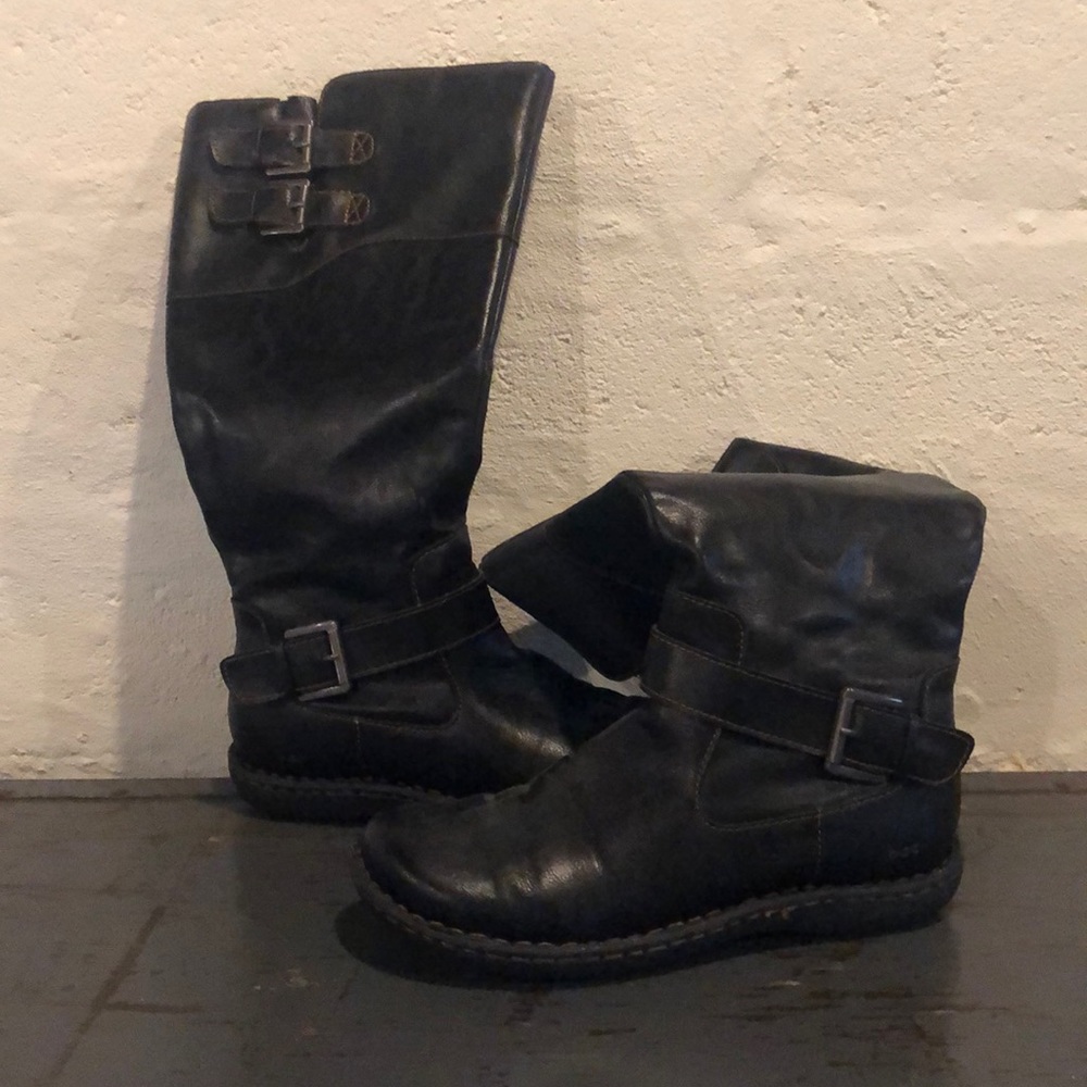 BOC black knee high boots size 9